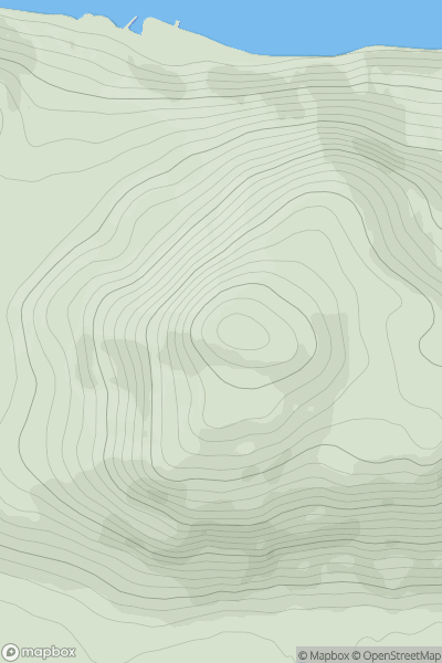 Thumbnail image for Am Meallan [Kyle of Lochalsh to Garve] showing contour plot for surrounding peak